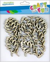 Medinis ornamentas lipnūs ąžuolo lapai 12vnt - Craft with Fun