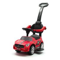 Vaikiškas važiuoklė su garsu ir rankena Racer raudona - Baby Mix