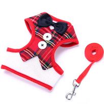 Madingas Bowknot modelio Šuo Cat Pet Traction Virvė Krūtinės dirželis S