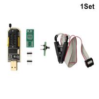 CH341A 24 25 serijos Flash BIOS USB programuotojas + SOIC8 SOP8 lusto IC adapteris CH341A+ test clip