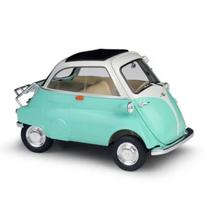 WELLY 1/18 BMW Egg Isetta Alloy Mini Car Model Diecast Metal Classic Vehicles Car Model Simulation Collection Childrens Toy Gift žalia