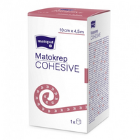 MATOKREP COHESIVE, elastinis kibus tvarstis, 10 cm x 4,5m, 1 vnt.