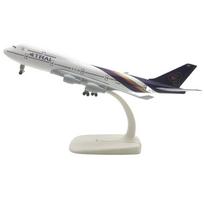 1/400 20CM B747 Thailand THAI Airways Alloy Aircraft Model Die-cast Airplane Kids Toys Model with Wheel Stand Collectible Displa