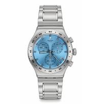 Swatch So Peach Naujas Irony Chrono Odinis Irony Chrono Laikrodis YVS528G Tas mėlyna