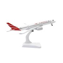 1/400 Lėktuvo modelis žaislas vaikams A350 Mauricijus 20cm Metalo lydinio liejinys Dekoracija Kolekcija Dovana Vaikams Berniukams Entuziastams balta/raudona