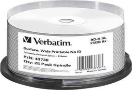 Verbatim BD-R 25GB 6x Cake Box 25 (43738)