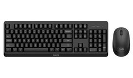 PHILIPS SPT6307BL/00 Keyboard and Mouse, Black