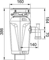 Franke Food waste disposer SLIM 75 (3/4 HP), 134.0715.096