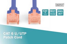 Digitus Cat 6 U/UTP Patch Cord 1 m Blue