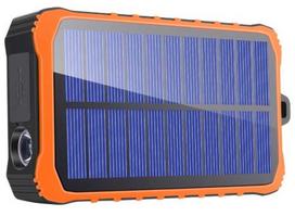 4smarts "Solar Powerbank Prepper 12000mAh" Black/Orange