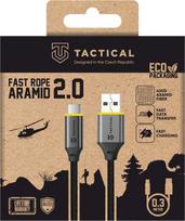Tactical Fast Rope Aramid 2.0 USB-A to USB-C 0.3m Black