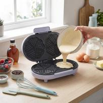 Giles  AND amp; Posner EK6700GSPPVDE Double Heart Waffle Maker