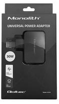 Qoltec Universal power adapter (51018) Black