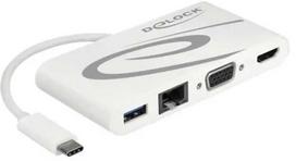 Delock 87731 USB-C 3.1  HDMI 4K + VGA + LAN + USB