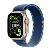 Watch Apple Watch Ultra 3 (2025) 5G 49mm Natural Titanium Case with Trail Loop S/M - Blue/Bright Blue