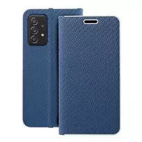 OEM LUNA Book Carbon Carbon book-style phone case for Samsung Galaxy A52 5G (A526) | A52 4G (A525) | A52s 5G (A528) blue