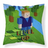 Pagalvės užvalkalas 40x40 Minecraft ventiliatoriaus kaladėlių mikropluošto