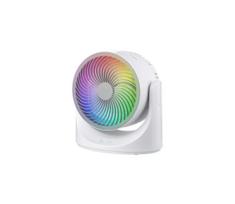 LED RGB stalo ventiliatorius 10W/5V, skersmuo 18,5 cm