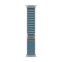 49mm Light Blue Alpine Loop - Large - Natural Titanium Finish