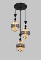 Lubinis šviestuvas BALTIK GAISMA GH90830/3 BK, E27, 3 x 60 W, Ø37 x 85 cm