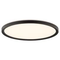 Lubinis LED šviestuvas BRILLIANT AVOLA, 18 W, 4000 K, 2400 lm, juodos sp, Ø 29,3 x 2,9 cm