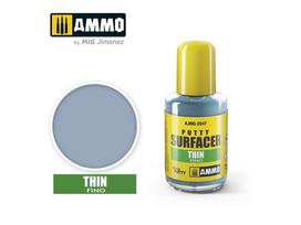 AMMO MIG - Putty Surfacer – Thin (smulkiagrūdis glaistas), 30ml, 2047