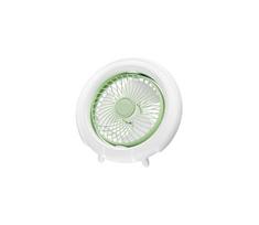 Įkraunamas stalinis ventiliatorius, 4 W / 5 V, 1200 mAh, baltos spalvos