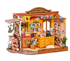 Medinis konstruktorius ROBOTIME „Fluffy Friends Hub 3D“, 397 dalys