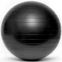 Gimnastikos kamuolys su pompa SMJ, 85cm, juodas