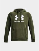 Vyriškas Under Armour Rival Fleece su gobtuvu džemperis su logotipu, Olive 1379758 390 L