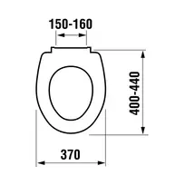 Jika Zeta unitazo sėdynė su dangčiu, QR/SC, balta