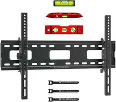Maclean TV MC-421 sieninis laikiklis 32"-90" VESA 600x400 80kg pakreiptas universalus reguliuojamas gulsčiukas priedai Plokščias plonas