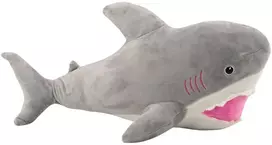 Lean Toys Pliušinis žaislas - pilkas ryklys, 50 cm