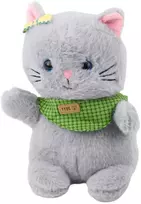 Lean Toys Pliušinis žaislas - pilkas katinas, 22 cm