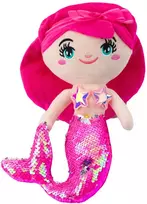 Lean Toys Pliušinis žaislas - undinėlė su blizgančia uodega, 30 cm