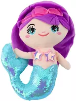 Lean Toys Pliušinis žaislas - undinė su blizgančia uodega, 28 cm