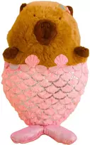 Lean Toys Pliušinis žaislas - kapibara su undinėlės uodega, 28 cm