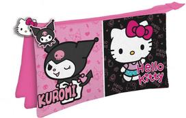 Manenti Hello Kitty & Kuromi triple pencil case