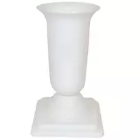 FORM PLASTIC Vaza Dama D13cm/H26.7cm balta