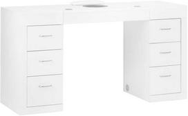 Activeshop Kosmetologinis manikiūro stalas su integruotu dulkių surinkėju 324 Baltas