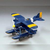Studio Ghibli Porco Rosso Curtiss R3C-0 Seaplane modelis kit + Donald Curtis figure