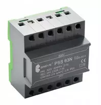 „Schneider Electric“ vienfazis modulinis saugos transformatorius PSS 63N 500/24V 2.6A, skirtas DIN bėgeliui, IP20, Ta 40, 17000-2013