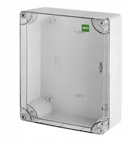 Elektro-Plast pramoninė hermetiška dėžutė 313x253x115mm IP65 pilka, skaidrus dangtelis 2723-01