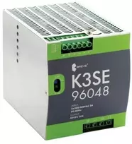 „SilentiumPC“ 3 fazių perjungimo maitinimo šaltinis K3SE 96048 3x400/48VDC 20A 960W, skirtas DIN bėgeliui, maitinimas: 340–55 VAC, Ta 70, 17000–2038