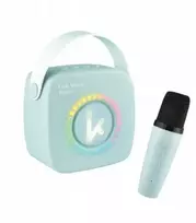 Atmosphera „Bluetooth“ garsiakalbis su karaoke mikrofonu 2 viename vaikams „Kiddoboo Kidsvoice Junior“ / „Kbt3blu“ / mėlynas