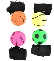 Dėlionė Hobilt Šokinėjantis kamuoliukas su elastine virvele ir riešo dirželiu, 6 cm vaikams 3+