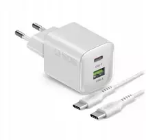 SBS 30W 1c + 1a balta + kabelis cc 1.5 metra balta