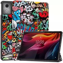 4kom.pl Grafinis planšetinio kompiuterio dėklas su atvartu ir stovu, skirtas Lenovo Tab K11 Plus 11.45" TB352FU
