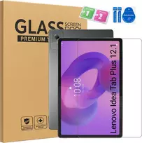 4kom.pl Grūdintas stiklas skirtas Lenovo Idea Tab Plus 12.1 2025 - ochrona ekranu 9H, pełne pokrycie, oleofobowe