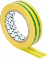 Taśma Geltona/žalia izoliacinė juosta, storis 0,13 mm, plotis 15 mm, ilgis 10 m